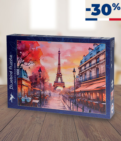 Le puzzle Coucher de soleil sur Paris