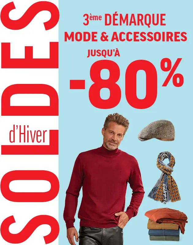 Soldes Vêtements et Accessoires - L'Homme Moderne